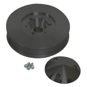 Ford Serpentine Power Steering Pulley - Press Fit - Black
