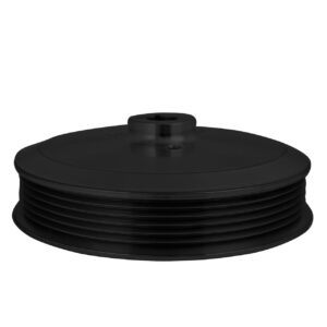 Serpentine Power Steering Pulley - Keyway - Black
