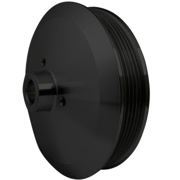 Serpentine Power Steering Pulley - Press Fit - Black