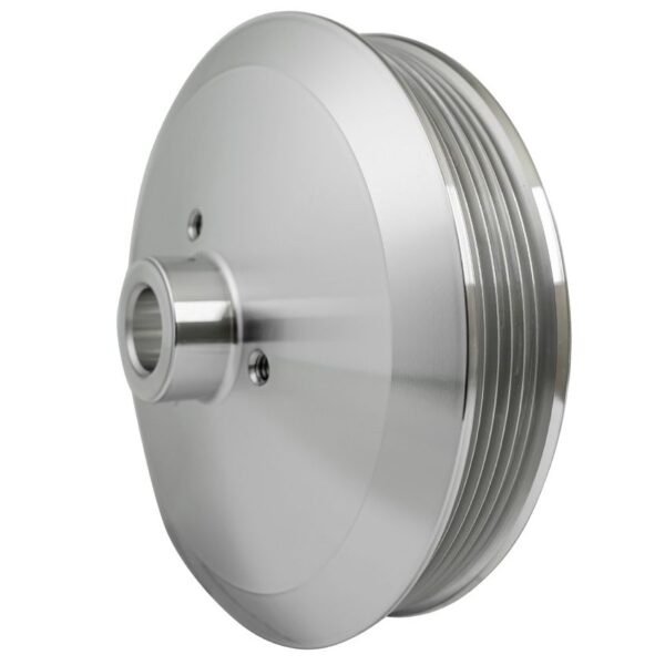 Serpentine Power Steering Pulley - Press Fit - Silver