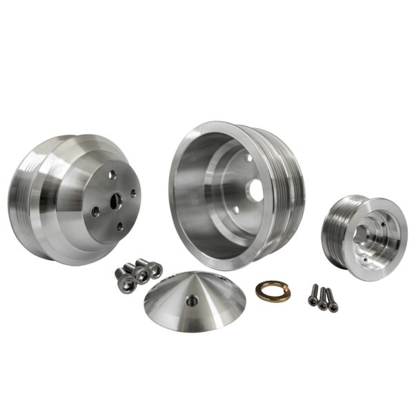 Small Block Chevy Serpentine Pulley Kit - LWP - 2V