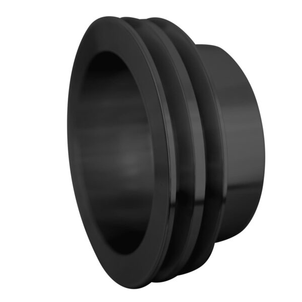 Big Block Chevy High Flow V-Belt Crankshaft Pulley - 2V - LWP - Black