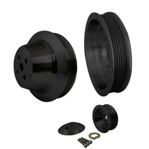 Big Block Chevy Serpentine Pulley Kit - SWP - 1V - Black