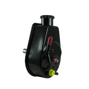 Borgeson - Power Steering Pump - P/N: 800323 - P/S Pump for Hydro-Boost brake applications.  This Hi-Flow power steering pump has two return fittings and has had the pressure and flow optimized for hydro-boost brake applications. Ships with adapter to fit both flare and o-ring hose connections.