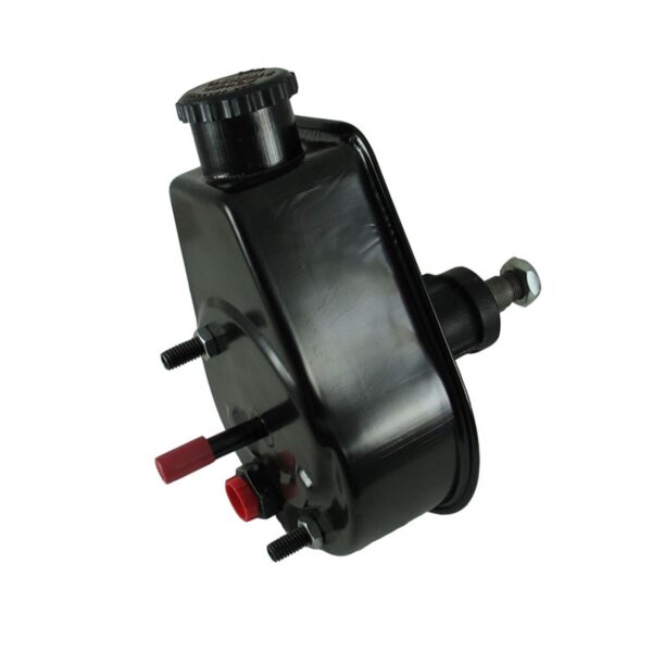 Borgeson - Power Steering Pump - P/N: 800324 - Saginaw self contained power steering pump for 1972-1974 Jeep CJ5, CJ6 and Wagoneer. Remanufactured. With new cap and black power coated reservoir.