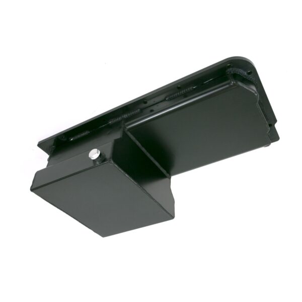 TSP Oil Pan; Fabricated Aluminum Rear Sump 7-Quart; LS; Black
