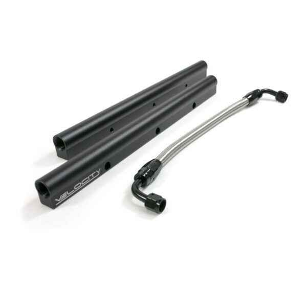 TSP Fuel Rails; TSP Velocity Billet Aluminum with Mid Pipe; LS1; LS2; LS6; Black