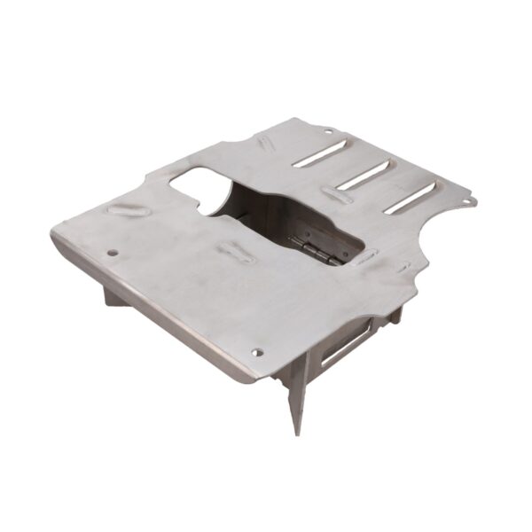 TSP Oil Pan Baffle; Low-profile Retro-fit Natural Aluminum; LS