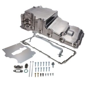 TSP Oil Pan; Cast Aluminum Low-profile Retro-fit 5.5-Quart; LS; Polished