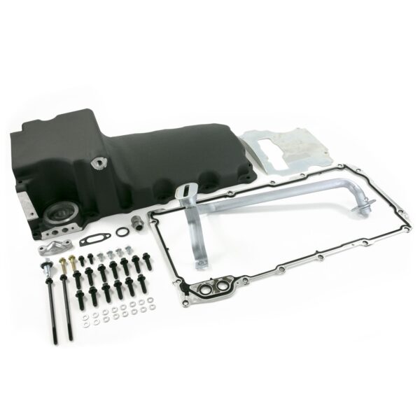 TSP Oil Pan; Cast Aluminum Retro-fit 5.5-Quart; LS; Black