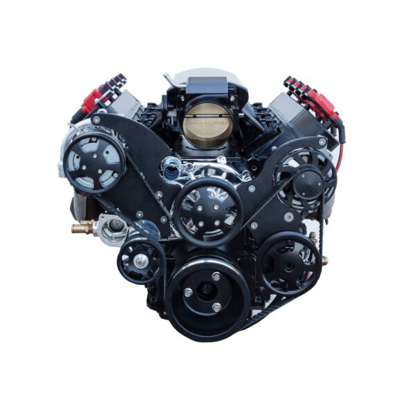 TSP Serpentine Front Drive System; LS1/LS2; All Black