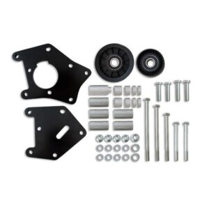 TSP Relocation Bracket; Aluminum A/C; LS1; LS2 Car Applications; Black