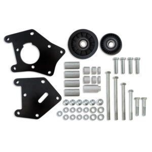 TSP Relocation Bracket; Aluminum A/C; LS1; LS2 Truck Applications; Black