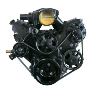 Serpentine Front Drive System; LS1/LS2; Black; No AC