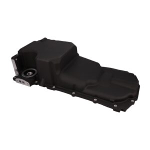 Oil Pan; Cast Aluminum Low-profile Retro-fit 5.6-Quart; LT; Black