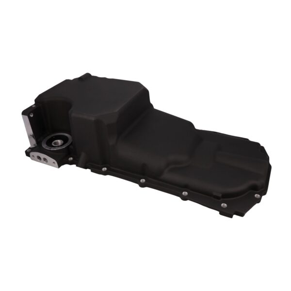 Oil Pan; Cast Aluminum Low-profile Retro-fit 5.6-Quart; LT; Black