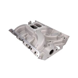 Intake Manifold; Ford Big Block FE Carb. Aluminum Dual Plane; Satin