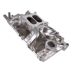 Intake; Chrysler Small Block Carb. Aluminum Dual Plane Air Gap; Polished