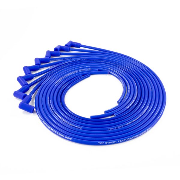 TSP Universal Ignition Wires; 8.5mm Blue; 90? Plug Boots