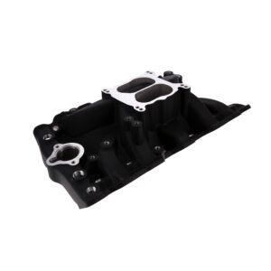 TSP Oldsmobile Small Block V8 Dual Plane Black Aluminum Intake Manifold