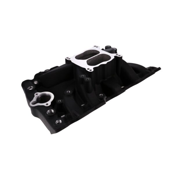 TSP Oldsmobile Small Block V8 Dual Plane Black Aluminum Intake Manifold