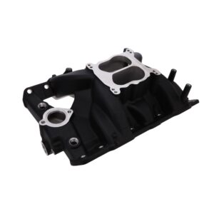 TSP Pontiac V8 Dual Plane Black Aluminum Intake Manifold