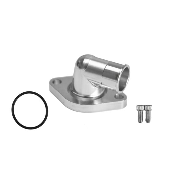 Water Neck, Chevy, LS Engine, 90 Degree, Two Piece, Billet, Clearcoat
