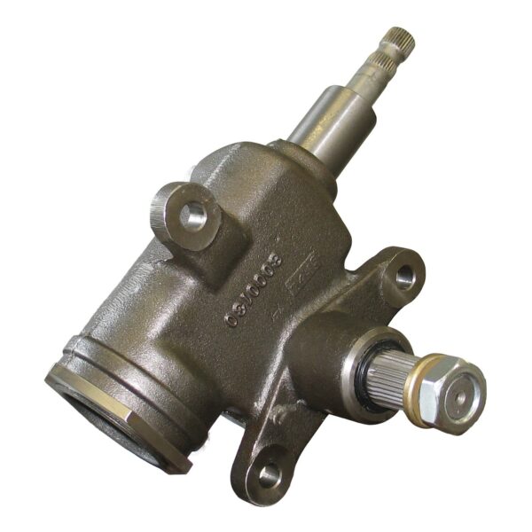 Borgeson - Manual Steering Box  - P/N: 920042 - Saginaw Side-Steer style manual steering box. This is a true recirculating ball side steer style gear box. This box has a quick 16:1 ratio, the rotation of this box will move a pitman arm that is facing up forward toward the front of the car when making a right hand turn of the steering wheel.