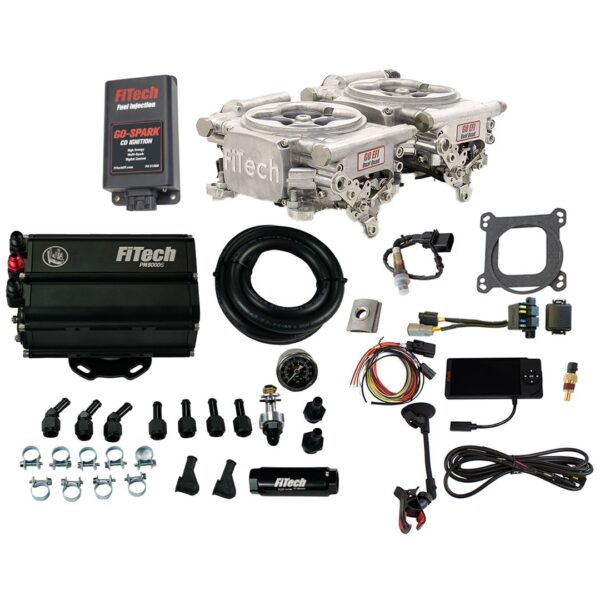 Go EFI 2x4 625 HP Bright Aluminum EFI System Master Kit