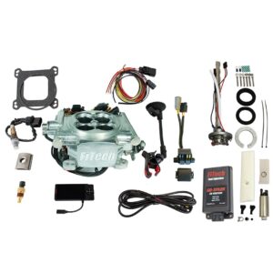 Go EFI 4 600 HP Power Adder Bright Aluminum EFI System Master Kit