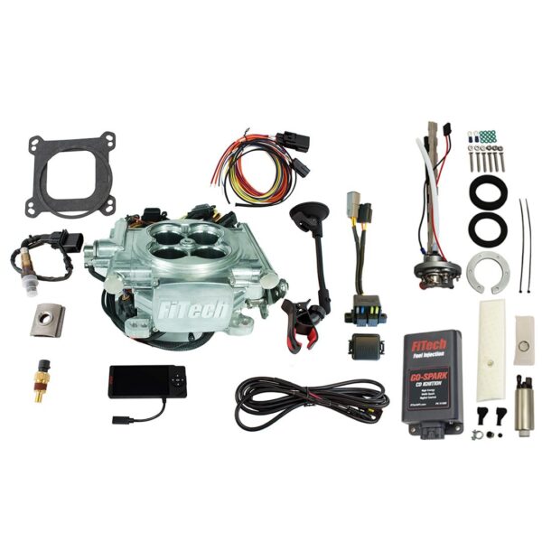 Go EFI 4 600 HP Power Adder Bright Aluminum EFI System Master Kit