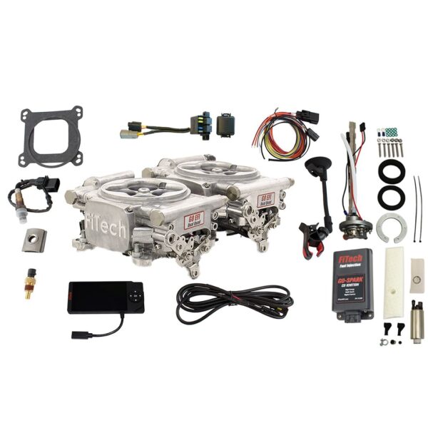 Go EFI 2x4 625 HP Bright Aluminum EFI System Master Kit