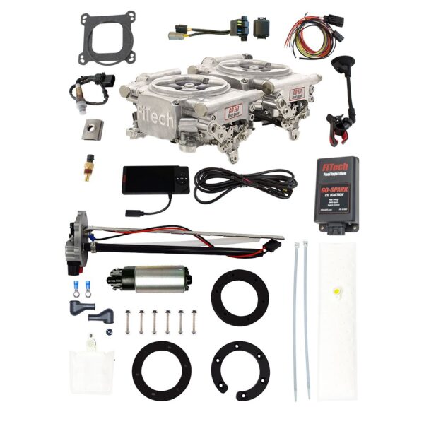 Go EFI 2x4 625 HP Bright Aluminum EFI System Master Kit