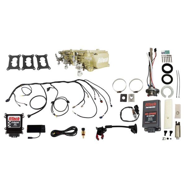 Go EFI 3x2 Tri Power 600 HP Classic Gold EFI System Master Kit