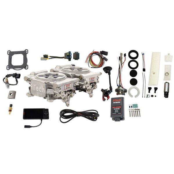 Go EFI 2x4 625 HP Bright Aluminum EFI System Master Kit