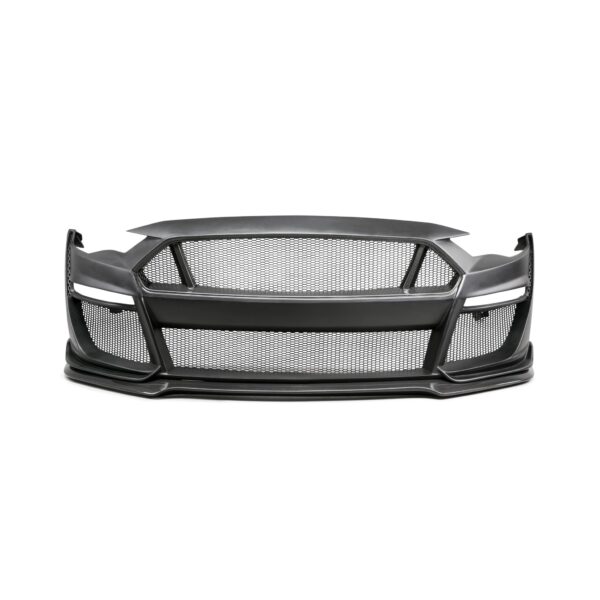Anderson Composites, AC-FB18FDMU-ST-PC, Type-ST partial carbon front bumper for 2018-2020 Ford Mustang (only work with Type-ST fenders)