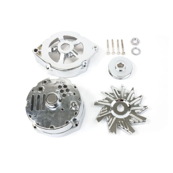 TSP Alternator Dress-Up Kit; GM 10SI; Chrome