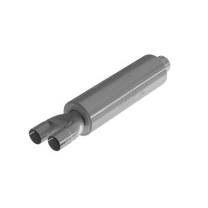 MBRP Exhaust 3in. ID inlet/dual 2.5in. ID outlet; 30in. Chambered Muffler; T409
