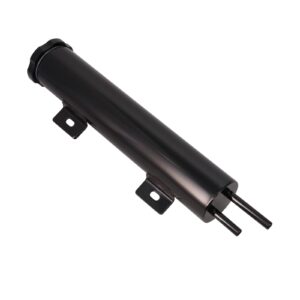 Overflow Tank; Black; Stainless Steel; 2 in. x 10 in.