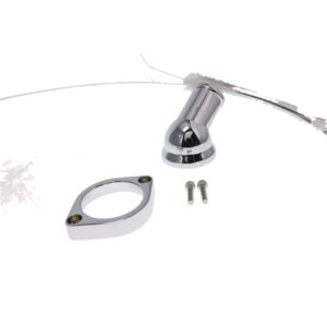 TSP Water Neck; Aluminum; Chrome; LSX; 45? Swivel