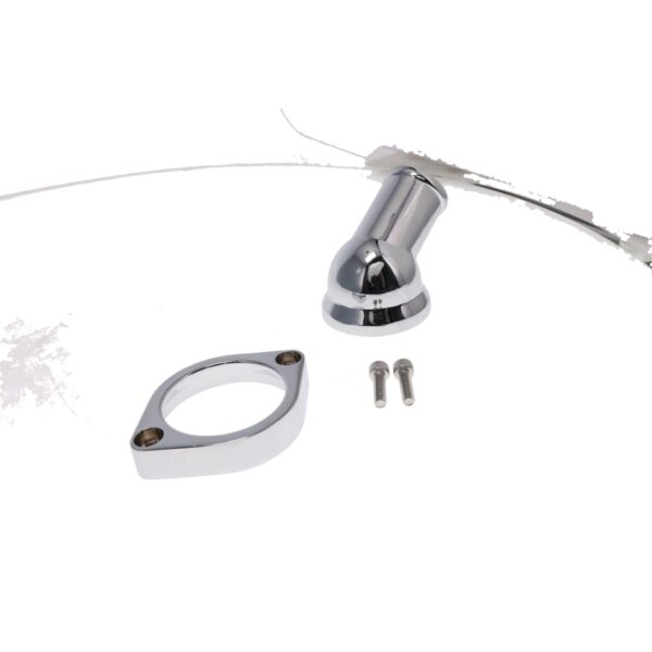 TSP Water Neck; Aluminum; Chrome; LSX; 45? Swivel