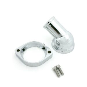 TSP Water Neck; Aluminum; Chrome; LSX; 45? Swivel