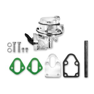 MECHANICAL FUEL PUMP, CHEVY SB 262-400, V8 ENGINE, 2 VALVE, 80 GPH, 6 PSI, 3/8" INLET/OUTLET