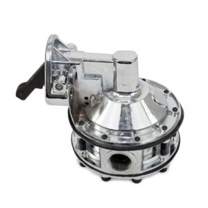 TSP Mechanical Fuel Pump; Six Valve 130 GPH 12-16 PSI SBC (262-400); Chrome