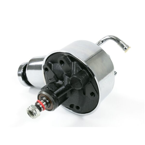 TSP Power Steering Pump; GM Saginaw "Banjo Style" Chrome