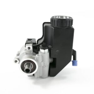 TSP Power Steering Pump; GM Type 2; Saginaw TC Series; w/ Integral Reservoir; Satin