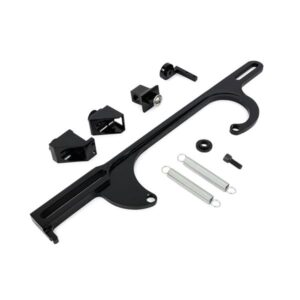 TSP Throttle Cable Bracket; Holley 4150/4160 Style 4 BBL; Black