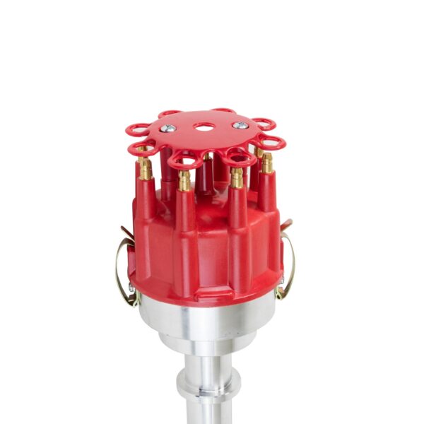 TSP Pro Billet Distributor; Ford Small Block V8 (221; 260; 289; 302); Red