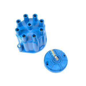 TSP Pro Series Distributor Cap and Rotor Kit; 8 Cylinder Female; Blue