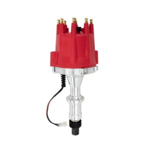 TSP Pro Series Pro Billet Distributor; Pontiac (389;326;400;301;421;428;455); Red